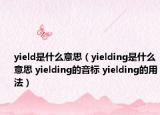 yield是什么意思（yielding是什么意思 yielding的音标 yielding的用法）