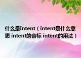 什么是Intent（intent是什么意思 intent的音标 intent的用法）