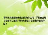 手机设置里面的安全证书有什么用（手机安全证书在哪可以设置 手机安全证书在哪进行设置介绍）