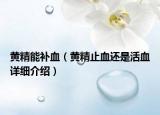 黄精能补血（黄精止血还是活血详细介绍）