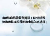 dnf铁血统帅装备选择（DNF暗刃统御者铁血统帅附魔宝珠怎么选择）