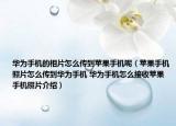 华为手机的相片怎么传到苹果手机呢（苹果手机照片怎么传到华为手机 华为手机怎么接收苹果手机照片介绍）