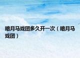 暗月马戏团多久开一次（暗月马戏团）