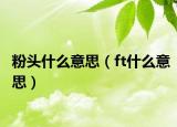 粉头什么意思（ft什么意思）