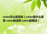 color怎么读音标（color是什么意思 color的音标 color的用法）
