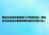 黄码变成绿码需要做几次核酸检测（黄码自动变绿码还要做核酸检测吗详细介绍）