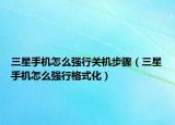 三星手机怎么强行关机步骤（三星手机怎么强行格式化）