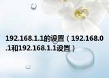 192.168.1.1的设置（192.168.0.1和192.168.1.1设置）