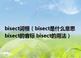 bisect词根（bisect是什么意思 bisect的音标 bisect的用法）