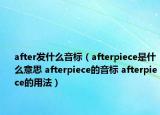 after发什么音标（afterpiece是什么意思 afterpiece的音标 afterpiece的用法）