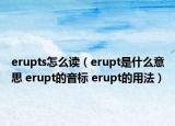 erupts怎么读（erupt是什么意思 erupt的音标 erupt的用法）
