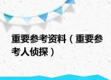 重要参考资料（重要参考人侦探）