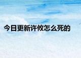 今日更新许攸怎么死的