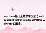 waitress是什么意思怎么读（waitress是什么意思 waitress的音标 waitress的用法）