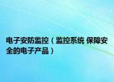 电子安防监控（监控系统 保障安全的电子产品）