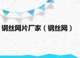钢丝网片厂家（钢丝网）