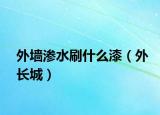 外墙渗水刷什么漆（外长城）