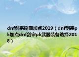 dnf剑宗刷图加点2019（dnf剑宗pk加点dnf剑宗pk武器装备选择2018）