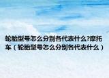 轮胎型号怎么分别各代表什么?摩托车（轮胎型号怎么分别各代表什么）