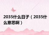 2035什么日子（2035什么意思啊）