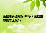 汤圆用英语介绍100字（汤圆用英语怎么说?）