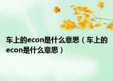 车上的econ是什么意思（车上的econ是什么意思）