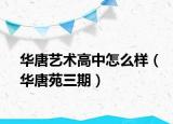 华唐艺术高中怎么样（华唐苑三期）