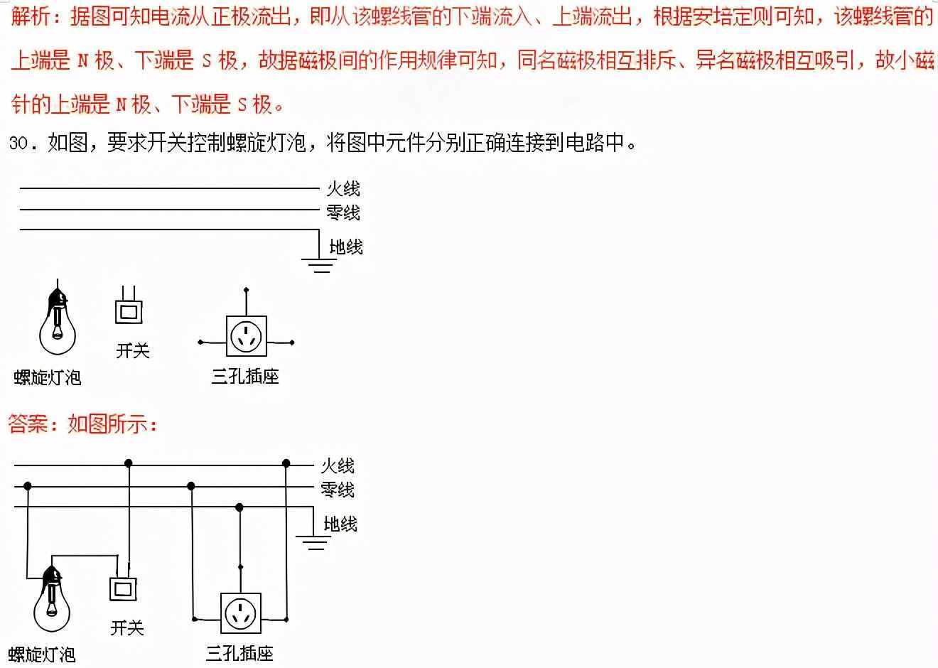 初中物理作图题训练题