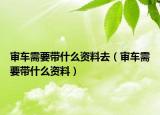 审车需要带什么资料去（审车需要带什么资料）