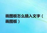 画图板怎么插入文字（画图板）