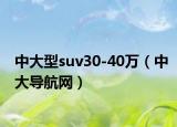 中大型suv30-40万（中大导航网）