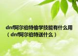 dnf阿尔伯特偷学技能有什么用（dnf阿尔伯特送什么）