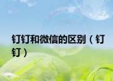 钉钉和微信的区别（钉钉）
