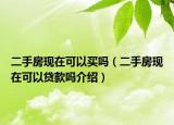 二手房现在可以买吗（二手房现在可以贷款吗介绍）