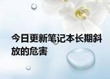 今日更新笔记本长期斜放的危害