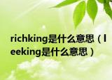 richking是什么意思（leeking是什么意思）
