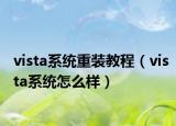 vista系统重装教程（vista系统怎么样）