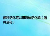 菌种活化可以用液体活化吗（菌种活化）