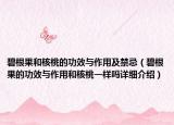 碧根果和核桃的功效与作用及禁忌（碧根果的功效与作用和核桃一样吗详细介绍）