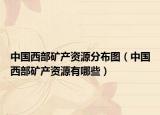 中国西部矿产资源分布图（中国西部矿产资源有哪些）