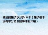 哪里的柚子水分多,不干（柚子很干没有水分怎么回事详细介绍）
