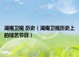湖南卫视 历史（湖南卫视历史上的综艺节目）