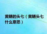 黄鳝的头七（黄鳝头七什么意思）