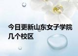 今日更新山东女子学院几个校区