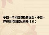 手自一体和自动挡的区别（手自一体和自动挡的区别是什么）