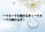 一个大一个力是什么字（一个大一个力是什么字）