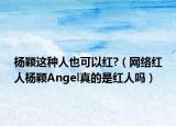杨颖这种人也可以红?（网络红人杨颖Angel真的是红人吗）
