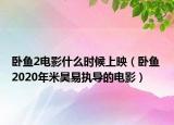 卧鱼2电影什么时候上映（卧鱼 2020年米昊易执导的电影）