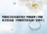 对越自卫反击战纪录片 中越战争（对越自卫反击战 《对越自卫反击战》纪录片）