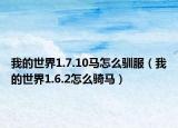 我的世界1.7.10马怎么驯服（我的世界1.6.2怎么骑马）